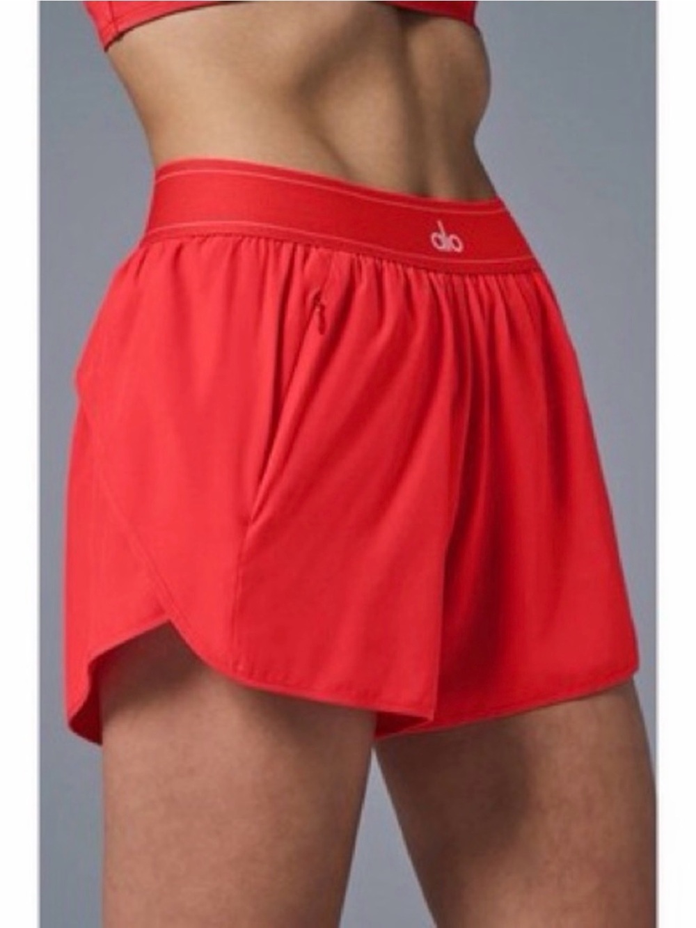 ALO Yoga Red Athletic Shorts - Medium